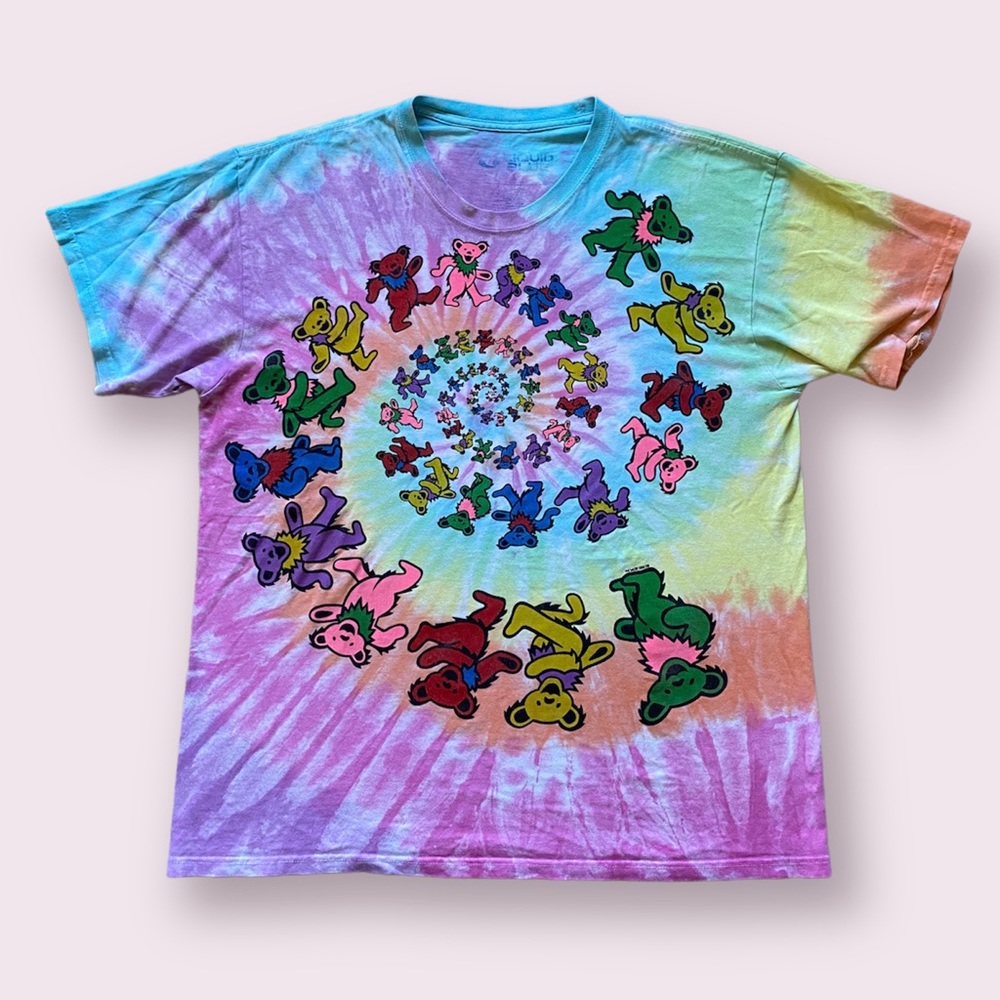 GRATEFUL DEAD DANCING BEARS TIE DYE TEE